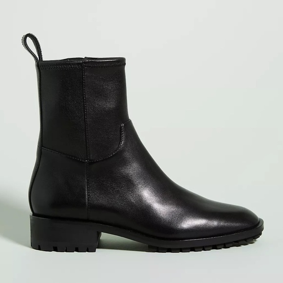 Loeffler Randall Dakota Lug-Sole Slim Ankle Boot In Black Leather, Size 6.5 - Picture 2 of 12